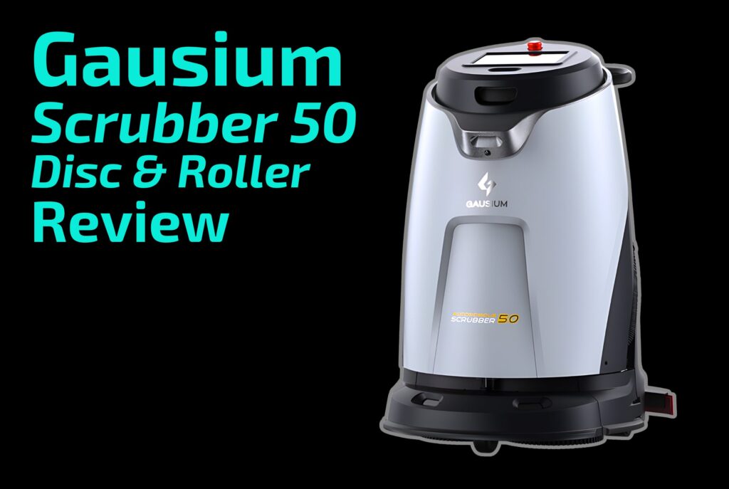 Gausium Scrubber 50 robotic floor cleaner review.