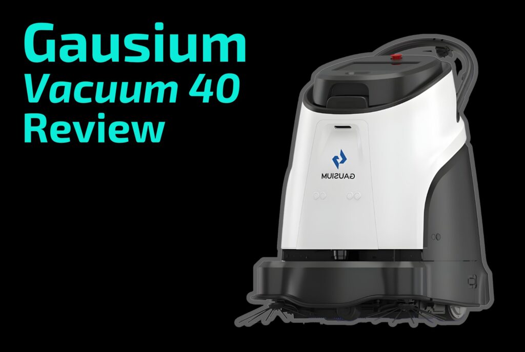 The Gausium Vacuum 40, a robotic floor cleaner, review.
