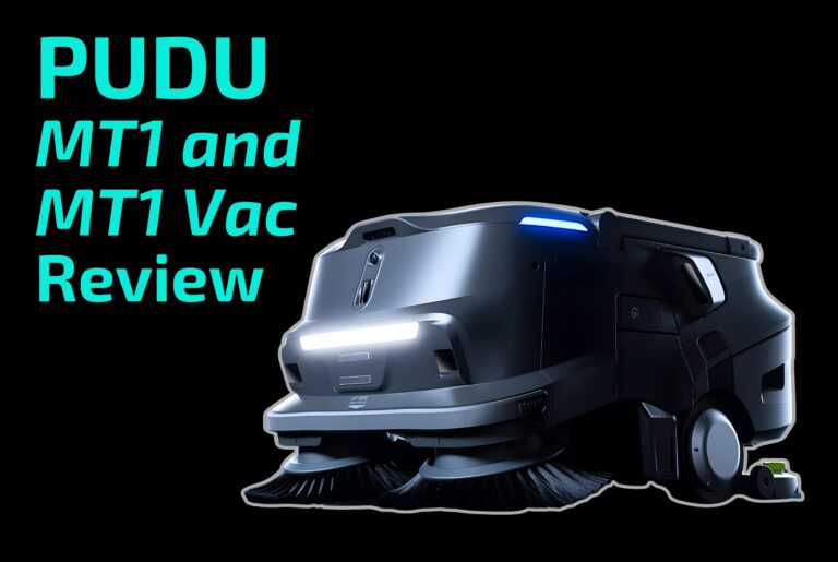 PUDU MT1 and PUDU MT1 Vac commercial robot floor cleaner